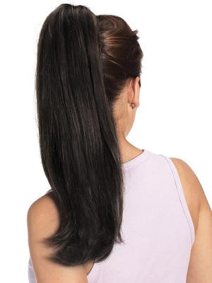 16" Long Straight Remy Human Hair Ponytail