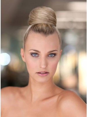 Blonde Synthetic Bridal Buns With Pressure Clip