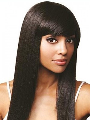 Silky Straight Remy Human Hair Lace Wig