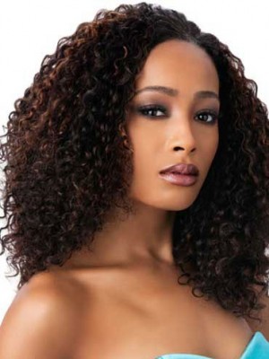 Long Small Curly Synthetic Wig