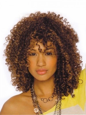Synthetic Wig With Endless Little Curls