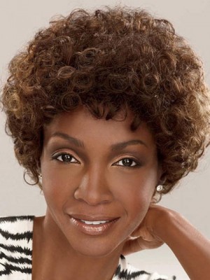 Curly Mid-Length Synthetic Wig