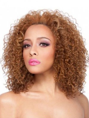 Layered Curly Synthetic African American Wig