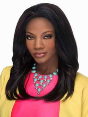 Lace Front Straight African American Synthetic Wig