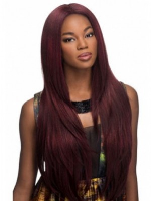 Synthetic Lace Front Straight African American Wig