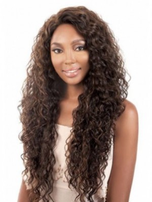 Curly Capless African American Wig