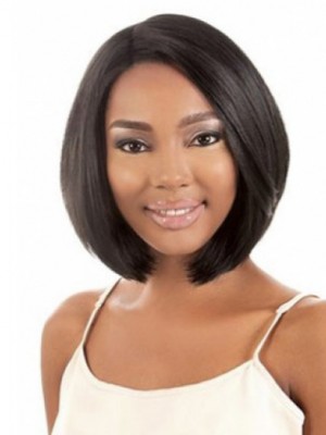 Capless Straight African American Wig