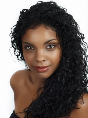 Synthetic Lace Front Long Curl Wig