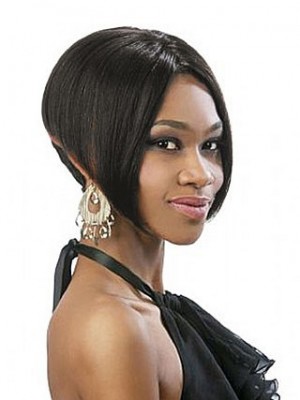 Short Straight Full Lace African American Wig
