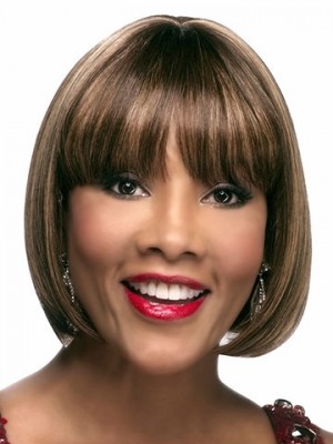 Bob Style Lace Front Straight African American Wig