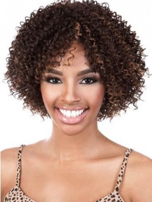 Medium Curly African American Wig