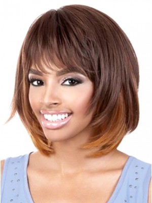 Straight Synthetic African American Wig