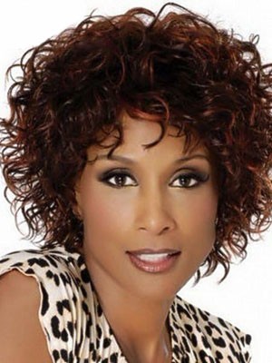 Curly Capless Medium Length Synthetic Wig