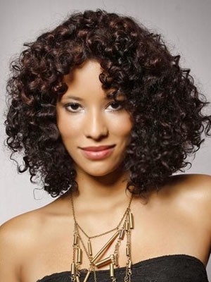 Well-favored Curly Synthetic Lace Front Wig