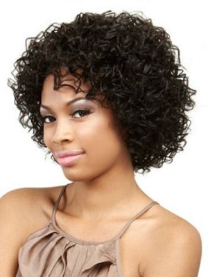 Muah Remy Human Hair Curly Wig