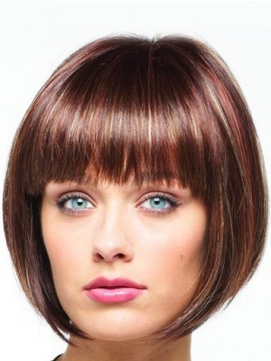 Lace Front Sharp Asymmetrical Angled Bob Wig
