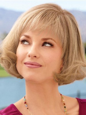 Mid-length Synthetic Lace Front Bob Wig