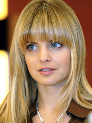 Mena Suvari Synthetic Straight Wig Glueless Full Lace Wigs