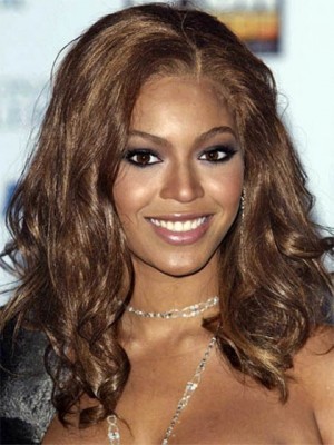 Beyonce Medium Wavy Synthetic Wig