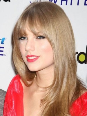 Taylor Swift Long Straight Blonde Synthetic Wig