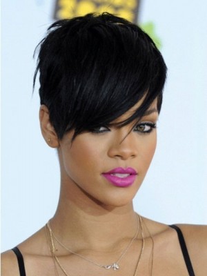 Rihanna Hairstyle Short Synthetic Wig