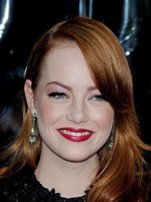 Emma Stone Straight Lace Front Long Remy Hair Wig