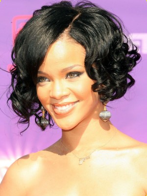 Rihanna Hairstyle Lace Front Synthetic Wig