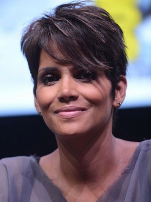 Halle Berry Hairstyle Synthetic Hand-Tied Mono Top Wig