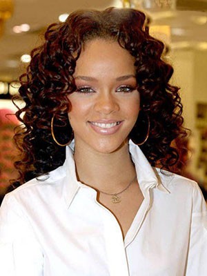 Rihanna Curly Lace Front Synthetice Wig
