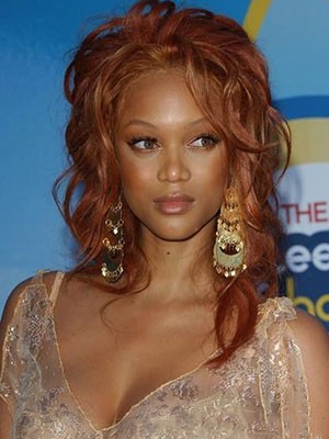 Tyra Banks Wavy Lace Front Remy Hair Wig
