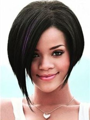 Rihanna Human Hair Straight Lace Front Wig