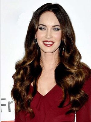 Megan Fox Hairstyle Long Wavy Lace Front Wig
