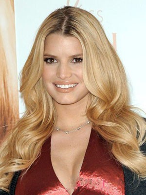 Jessica Simpson Exquisite Wavy Lace Front Synthetic Wig