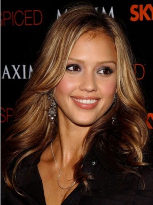 Jessica Alba Wavy Full Lace Wig