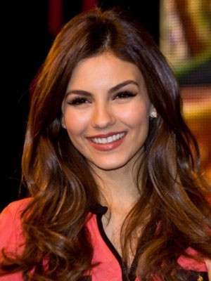 Victoria Justice Ravishing Wavy Synthetic Lace Front Wig