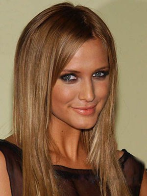 Ashlee Simpson Rosy Straight Lace Front Synthetic Wig