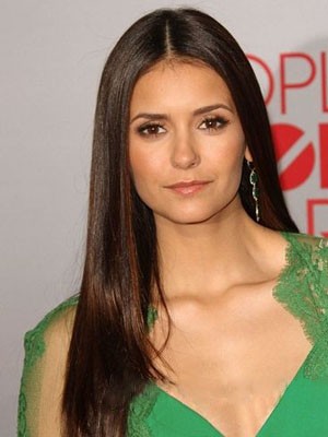 Nina Dobrev Goodly Straight Synthetic Lace Front Wig