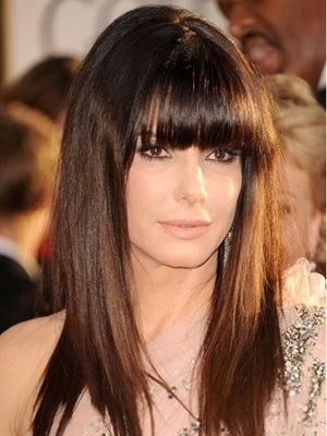Sandra Bullock Ravishing Lace Front Straight Synthetic Wig