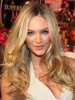 Candice Swanepoel Exquisite Lace Front Wavy Human Hair Wig