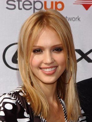 Jessica Alba Taking Straight Lace Front Wig