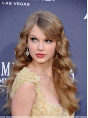 Taylor Swift Wavy Synthetic Fairness Lace Front Wig