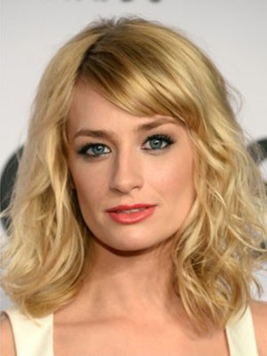 Beth Behrs Comely Lace Front Wavy Synthetic Wig