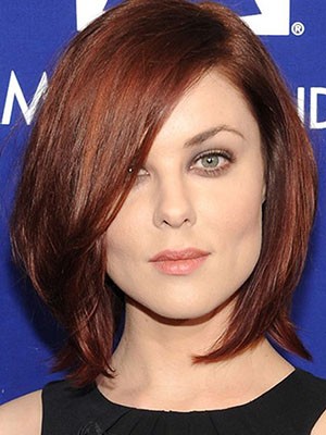 Anna Nalick Sightly Synthetic Straight Lace Front Wig