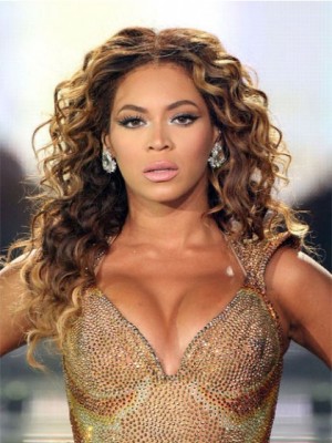 Beyonce Long Wavy Human Hair Wig