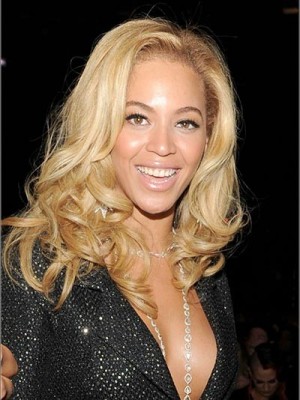 Beyonce Human Hair Wavy Wig