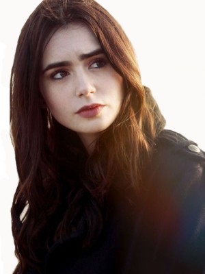 Popular Lily Collins Lace Front Remy Human Hair Wig