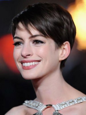 Anne Hathaway Pixie Synthetic Lace Front Wig