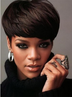 Rihanna Haircut Straight Wig