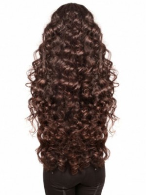 Capless Wavy Great Remy Human Hair Wig