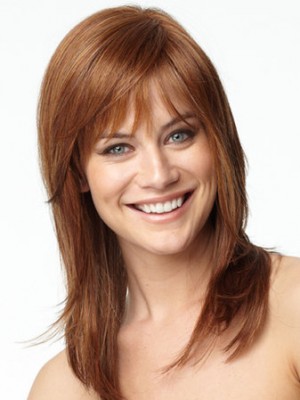 Womens Capless Straight Remy Hair Wig